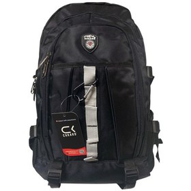 Resim Cakard Su Geçirmez Ortopedik Çok Bölmeli Laptop Gezi Seyahat Kamp Dağcı Sırt Çantası Büyük 35cmx55cm Siyah 