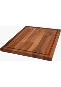 Resim Kayın Kesme Tahtası Kalın Rustik Ahşap 