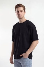 Resim Monox Oversize Unisex 3'lü T-Shirt%100 Pamuk Rahat Kesim 