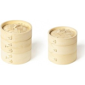 Resim Novahub Taşınabilir Bambu Buharlı Pişirici - Kamp Ve Piknik İçin Mükemmel Renkli Çok Renkli 