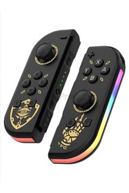 Resim CONSOLEX SW Bluetooth Kablosuz Sarı/Siyah Game Controller – Switch Uyumlu Çift Kol (L/R) 