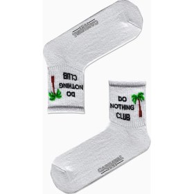 Resim Carnaval Socks Do Nothıng Club Yazılı Desenli Renkli Spor Çorap 
