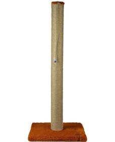 Resim 82cm Lüx Tırmalama Tahtası Catnipli Jüt Tırmalama Turuncu Minder Yüzey 