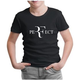 Resim Lord Tshirt Roger Federer - Perfect Siyah Çocuk Tshirt 