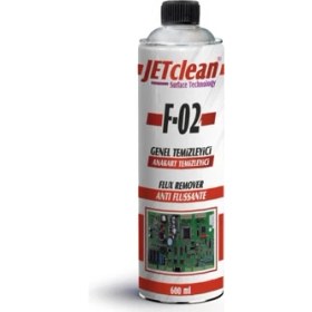 Resim Jetclean F-02 600 ml Flux Anakart Temizleme Sprey 