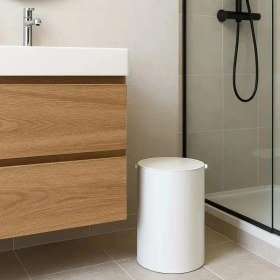 Resim System Banyo Çöp Kovası Beyaz Renk 3lt (BA4013 033 Al7-Al7) 