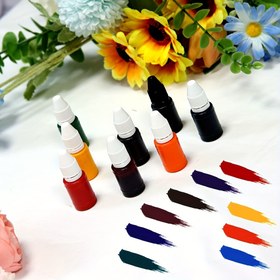 Resim 10ml Hızlı-Kuru Mürekkep Damgalama Mürekkebi - Kırmızı, Siyah, Mavi, Yeşil ve Daha Fazlası - Mürekkep Lekeleri, Damga Baskısı ve Ofis Kullanımı için Dayanıklı Plastik - Kimyasal Bileşim, Yuvarlak Şekil, İngilizce Metin, Mürekkep Damgalama Malzemeleri, Ofis Malzemeleri, Fonksiyonel Kırtasiye, Kimyasal Bileşim 