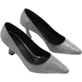 Resim Prego (Park Moda) Kadın Stiletto Ayakkabı PLATİN 