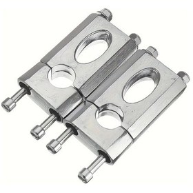 Resim Hightower Honda Crf50/xr50 Ve Apollo 50-125cc Off-road Bisikletler İçin Gümüş Çift Sap Yükseltici Adaptörü 