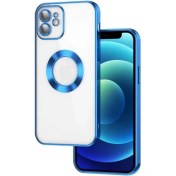 Resim Apple iPhone 11 Logo Gösteren Kamera Korumalı Silikon Lacivert Kılıf Gpack