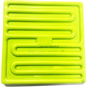 Resim Sern Infrared Seramik Isıtıcı Rezistans Düz 122X122MM 650W 230V Yeşil Renk Sfe Model 