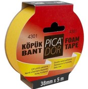 Resim Picador Çift Taraflı Bant Köpük Rulo Askılı 38x5 Mt 4301 