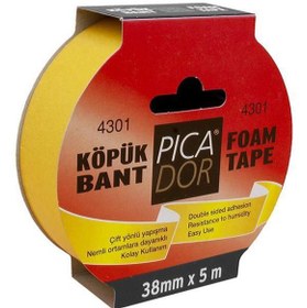Resim Picador Çift Taraflı Bant Köpük Rulo Askılı 38x5 Mt 4301 