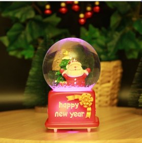 Resim Işıklı Ve Müzikli Noel Babalı Yılbaşı Kar Küresi 
