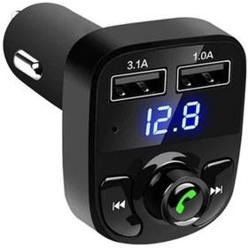 Resim Genel Markalar Araç Içi Bluetooth Mp3 Çalar & Şarj Aleti X8 (fm Verici) 
