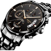Resim Hanyang F Nıbosı Erkek Saatler Lüks Marka Askeri Spor Altın Izle Erkekler Iş Kol Saati Chronograph Quartz Saat Relogio Masculino (Yurt Dışından) 