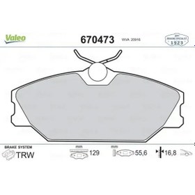 Resim Renault Laguna 1 On Fren Balatasi 2.0 1995-2002 Valeo 670473 