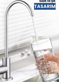 Resim Water Global İthal Lüks Su Arıtma Musluğu | Paslanmaz Gövde • Kolay Montaj • Tüm Sistemlerle Uyumlu (Üreticiden) 