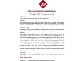 Resim Tempo Binder Konsantre Astar, 2.5 L 