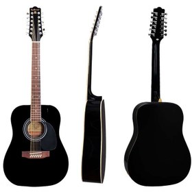 Resim Extreme XA12BK Akustik Gitar (Siyah) | Ihlamur Gövde Kesik Kasa (Cutaway) 