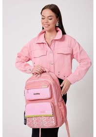 Resim Forever Young Paraşüt Kumaş Su Geçirmez Sırt Çantası Fy-2208 Pembe 