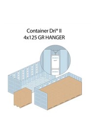 Resim NitroSatış Container Dri Iı 4x125gr Plastik Askılı Konteyner Kurutucu Nem Alıcı (1 KOLİ 24 ADET) 
