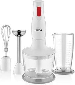 Resim Sinbo SHB-3147 Blender Seti, 3'ü 1 Arada, 350W Turbo Fonksiyonlu Motor, Paslanmaz Çelik Doğrayıcı, El Blenderı, Çırpıcı 
