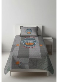 Resim Parlak Kadife Kumaş Tek Kişilik Çocuk Yatak Örtüsü Seti 2 Parça Tky0015 Çok Renkli 