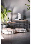 Resim Sepet Yan Sehpa Kedi Yuvalı Orta Sehpa 5077 