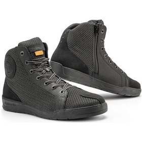 Resim Stylmartin Tank Antrasit Wp Motosiklet Botu Kısa Siyah 