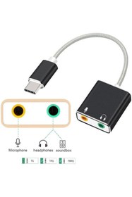 Resim Platoon Keepro Type-c Harici Ses Karti 3,5mm Kulaklık Ve Mikrofon Girişli 