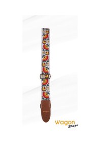 Resim Wagon Straps Vintage Serisi Gitar Askısı - Flower Rainbow 