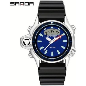 Resim Oldfriend Sanda Erkek Spor Saati Su Gecirmez Cok Fonksiyonlu Alarm Kronometre Siyah Mavi Diğer 