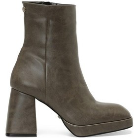 Resim İnci Hesis 3PR Topuklu Kadın Bot Vizon 000000000101477176 Vizon 