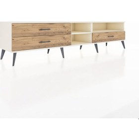 Resim Hyperion Tv Ünitesi 2 Raflı 3 Çekmeceli 220x44x51 Aytaşı-aytaşı/çam Aytası/atlas Çam - Aytası 