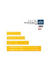 Resim Hatas 02250 Teknik Resim Yazı Şablonu 4'lü 3-5-7-10 MM Şeffaf 