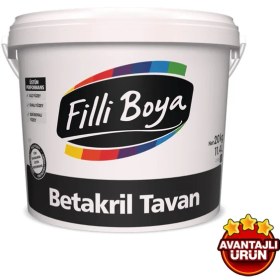 Resim Filli Boya Betakril Küf-Nem Önleyici Tam Beyaz Tavan Boyası / 17.5 kg 