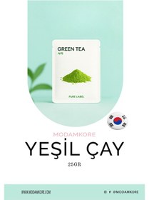 Resim Modamkore Yeşil Çay Özlü Kore Yüz Maskesi Gözenek Sıkılaştırıcı Arındırıcı 