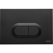 Resim VitrA Loop O Kumanda Paneli Mat Siyah 740-0511 Siyah 