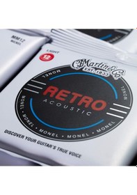 Resim Martin Co Retro Mm10 Nickel Alloy Extra Lt 10-47 Akustik Gitar Teli 