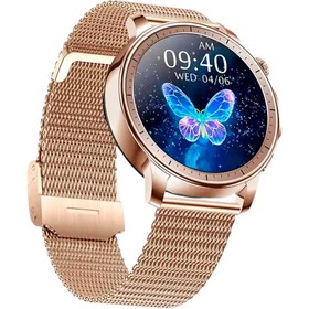Resim teknotrust 1" - 1.5" Papillon Crown Amoled Sesli Görüşme Kadın Akıllı Saat Rose Gold 2 Yıl Pembe Resmi Distrib 
