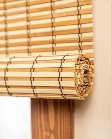 Resim Rodos Ahşap Bambu Stor Perde (120 x 180) 