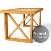 Resim Neiwel Mai X Doğal Ahşap Mutfak Ve Yemek Masası-120-280 Açık Ceviz 