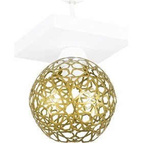 Resim Selçuklu Top Motif Yıldız Ferforje Model Retro Plafonyer Avize O 