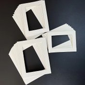 Resim 12 Paket Krem Beyaz 6 inç, 7 inç ve 8 inç Fotoğraf Çerçeveleri, Boyama ve Çerçeveleme için Karton Astarlı 