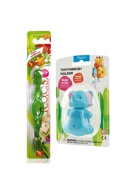 Resim Rocs Kids 3-7 Yaş Diş Fırçası Ve Flipper Hijyenik Saklama Kabı 