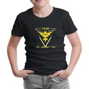 Resim Pokemon Go - Team Instinct Siyah Çocuk Tshirt 