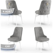 Resim Canisa Concept Pare Serisi, Sandalye, 4 Adet Sandalye, Beyaz Gürgen Ayak 