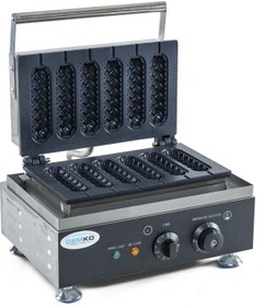 Resim Cemko Çubukta Waffle Makinası 6 Gözlü Zaman Ayarlama Özelliği 