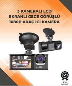 Resim AyrStore 3 Kameralı Dashcam Sistem – Geri Görüş Yardımı, Park Koruması ve G-Sensör 